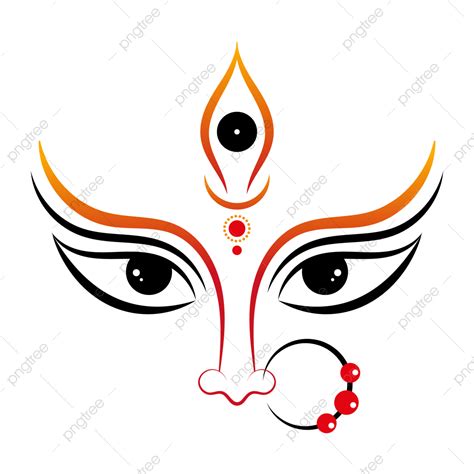 Maa Durga Eyes Clipart Illustration, Eyes Clipart, Durga Clipart, Maa Durga PNG and Vector with ...