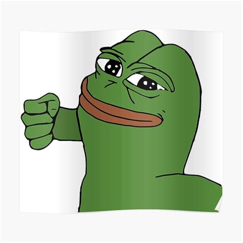 "Pepe Punching Meme" Poster for Sale by JackrSpinella | Redbubble