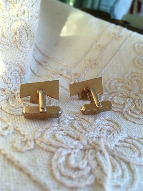 Vintage SWANK Gold Cufflinks Swank Cufflinks Vintage Gold - Etsy