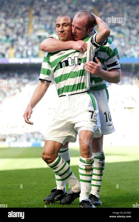 HENRIK LARSSON & JOHN HARTSON CELTIC V LIVINGSTONE FC CELTIC PARK ...