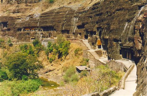 The caves at Ajanta are not far from Fardapur, but they might as well ...