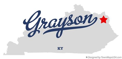 Map of Grayson, KY, Kentucky