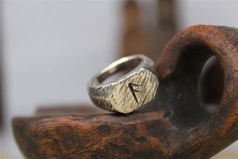 Viking Rune Ring Rune Jewelry Pagan Jewelry Futhark Ansuz - Etsy