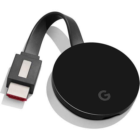 Google Chromecast Ultra 5 inch- 4K UHD Wi-Fi Ethernet Virtual Assistan