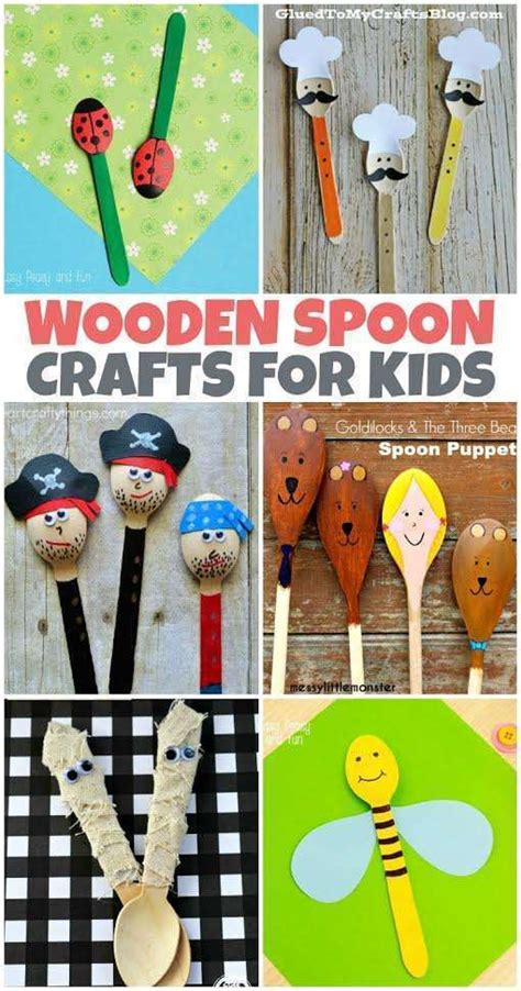 Wooden Spoon Crafts for Kids