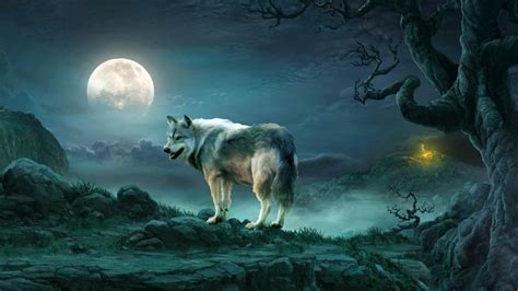 Blue Moon and Wolf Wallpapers - Top Free Blue Moon and Wolf Backgrounds - WallpaperAccess