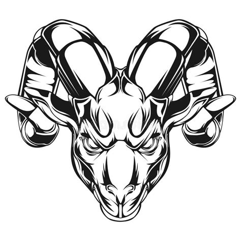 Billy Goat Head Clipart