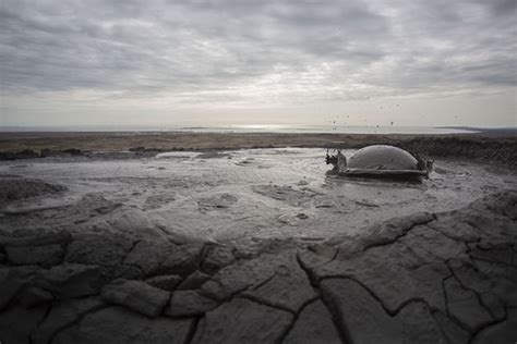 Small mud volcano with solid mud | Gobustan mud volcanoes | Gobustan | Travel Story and Pictures ...