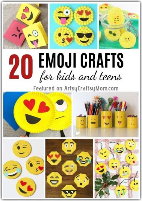 20 Emoji Crafts for Kids and Teens | World Emoji Day Crafts