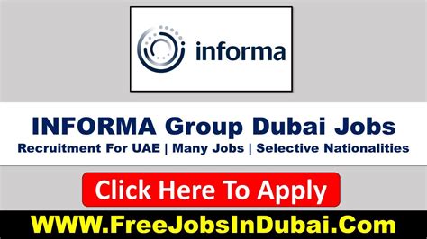 INFORMA Careers Dubai Jobs IN Dubai