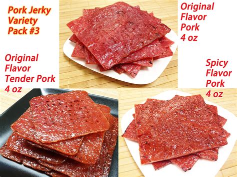 Amazon.com: Variety Pack #2 Pork Jerky (Original Flavor - 12oz Ounce weight) - Original Flavor ...