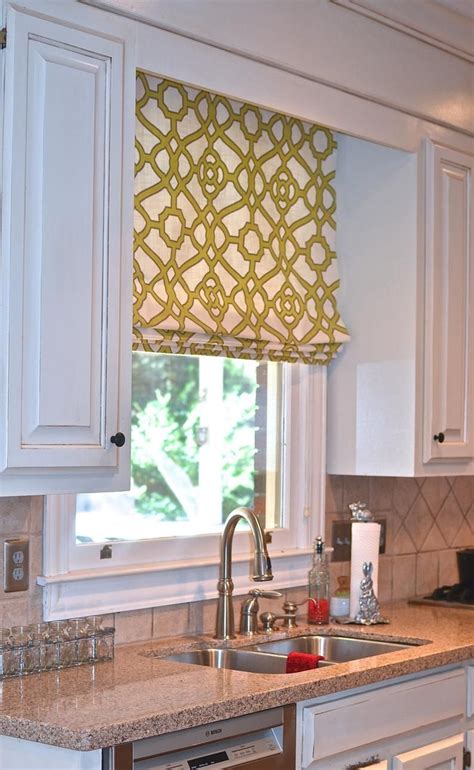 Classic Flat Roman Shade - Etsy | Flat roman shade, Kitchen window coverings, Roman shades kitchen