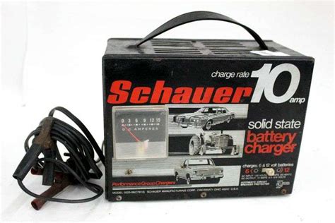 Schauer 10amp Solid State Battery Charger - Bunting Online Auctions