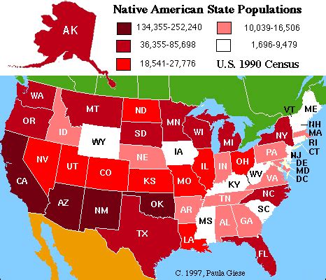 Maps of Native American Nations, History, Info