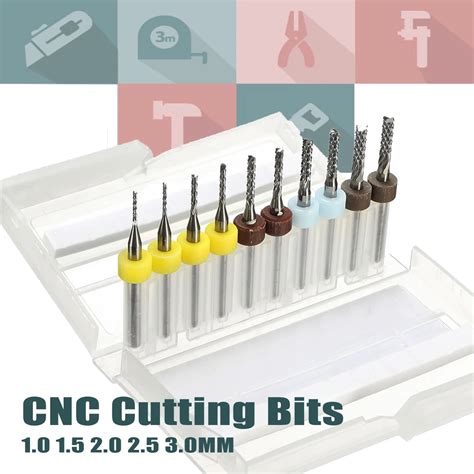 Aliexpress.com : Buy Mini 10Pcs PCB Drill Bit Engraving Mill Cutter ...