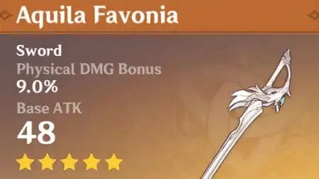 Aquila Favonia - Materials, Effect, and Best Characters - Irvgame.com