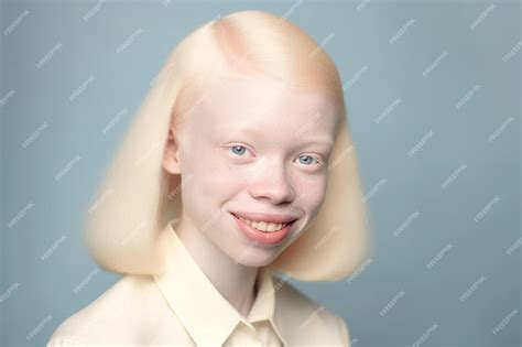 Young albino girl portrait AI | Premium AI-generated image