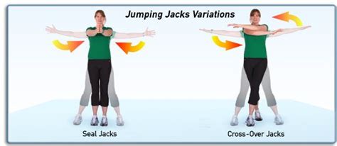 Jumping Jack Variations | Jumping jacks, Burst training, Workout