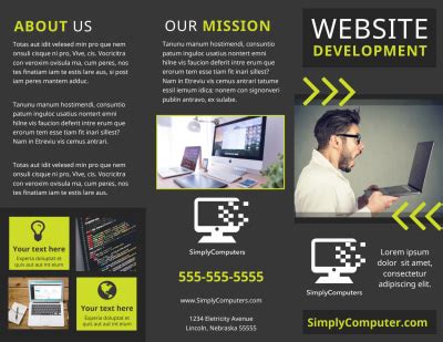 Web Development Brochure Template | MyCreativeShop