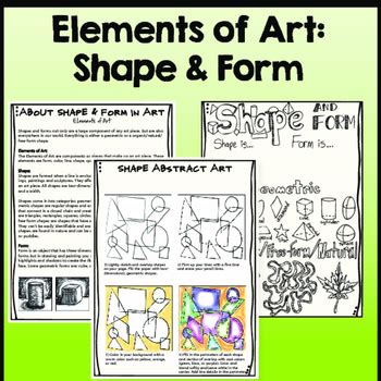 Elements of Art: Shape and Form, Art Lessons, Projects and Activities