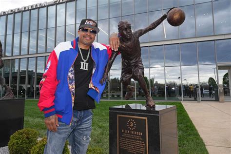 Philadelphia 76ers Unveil Allen Iverson Statue Outside Team's Practice ...