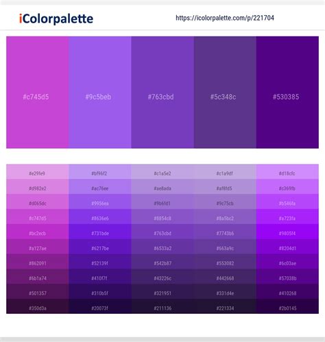 30+ Purple Color Palettes | Curated collection of Color Palettes