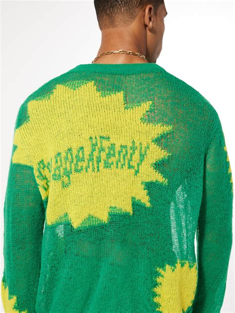 Knittin Pretty Loose Knit Sweater in Green & Multi | SAVAGE X FENTY