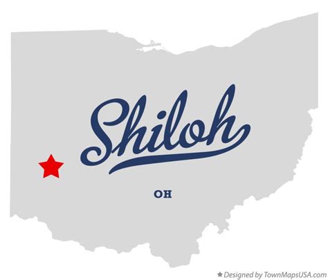 Map of Shiloh, Montgomery County, OH, Ohio