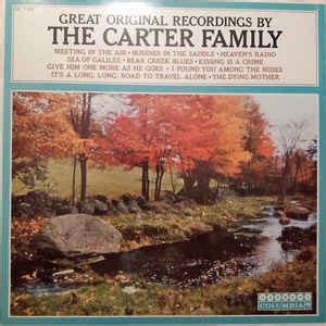 The Carter Family - Great Original Recordings By The Carter Family (1963, Vinyl) | Discogs