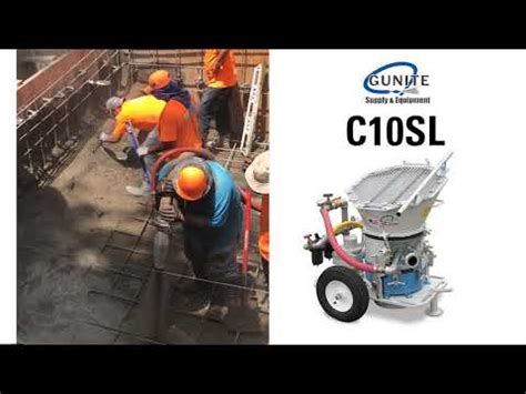 C10SL Dry Process Shotcrete Gunite Machine Highlight Video - Gunite Supply & Equipment - YouTube