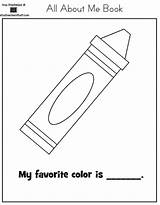 Book Favorite Worksheet Color Worksheets Things Autism Printable  sketch template