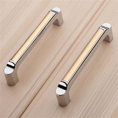 Modern Kitchen Door Handles Cabinet Wardrobe Cupboard Knob Drawer Door Pulls Handles Zinc alloy ...