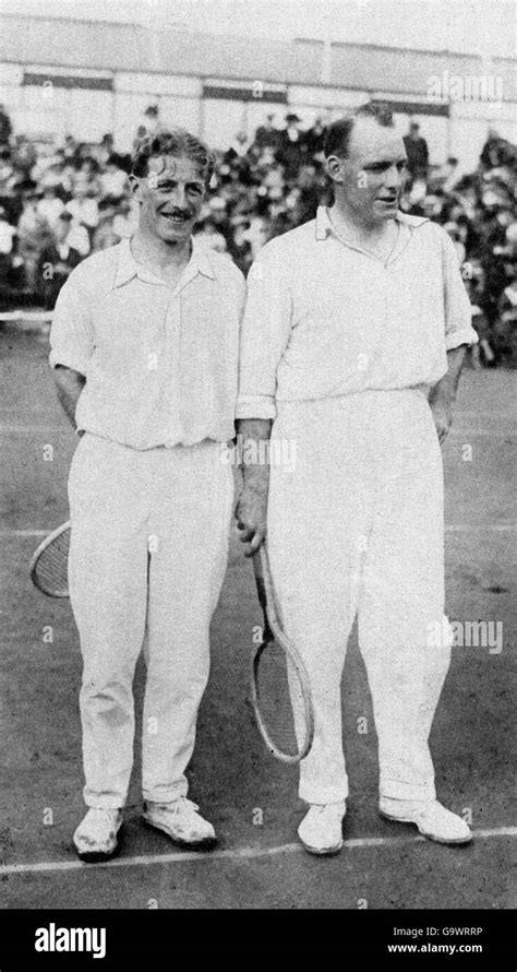 Athletics - Antwerp Olympic Games 1920 - Men's Tennis Doubles Stock ...