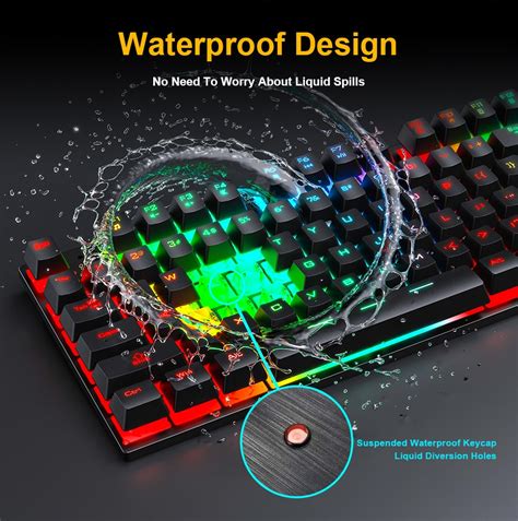 RGB Wired Ergonomic Gaming Keyboard - PEGDO