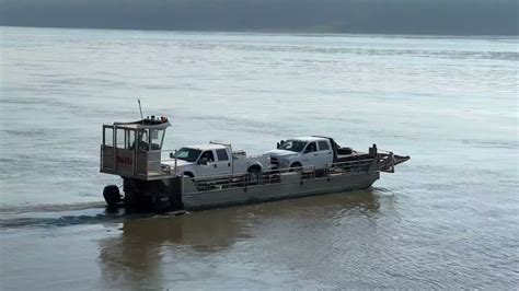 Barge Crossing Peace River to Fox Lake Alberta Canada #Barges #FoxLake ...