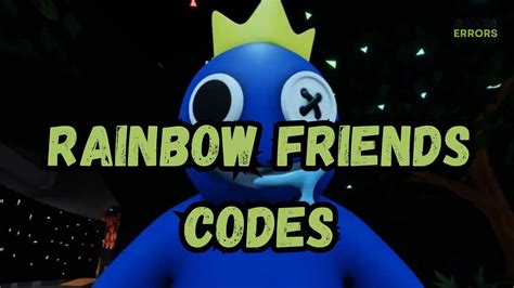 Rainbow Friends Codes In Roblox: Complete List For September 2023