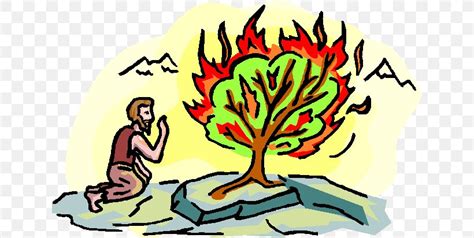 Book Of Exodus Burning Bush Bible Mount Sinai Clip Art, PNG, 640x412px, Book Of Exodus, Aaron ...