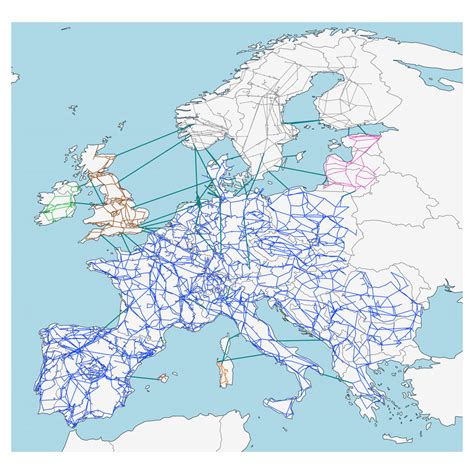 The different synchronous zones of the European power system, as... | Download Scientific Diagram