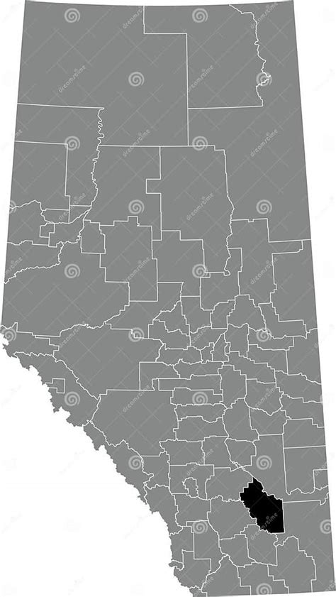 Locator Map of the COUNTY of NEWELL Municipal District Stock Vector - Illustration of flag ...