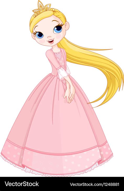 Cute princess Royalty Free Vector Image - VectorStock