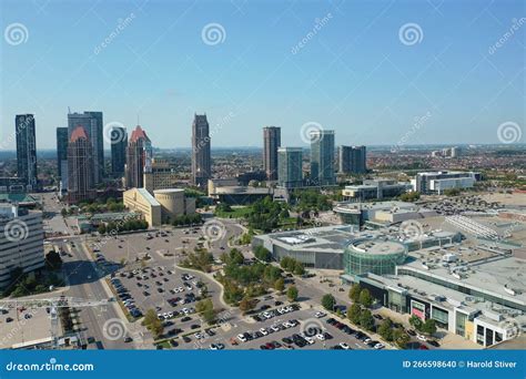 Aerial of the Skyline of Mississauga, Canada Stock Photo - Image of cityscape, cars: 266598640