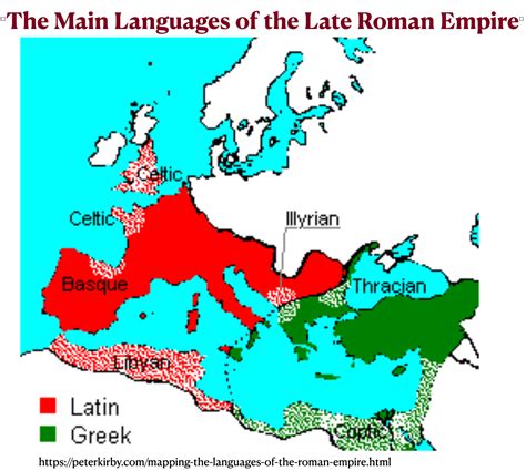 Main Languages of the Later Roman Empire Map - GeoCurrents