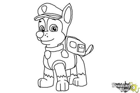 Chase From Paw Patrol - Free Colouring Pages