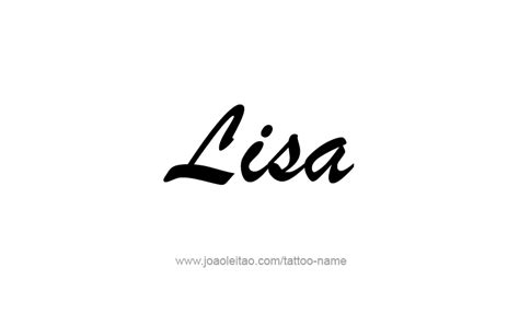 Lisa Name Tattoo Designs