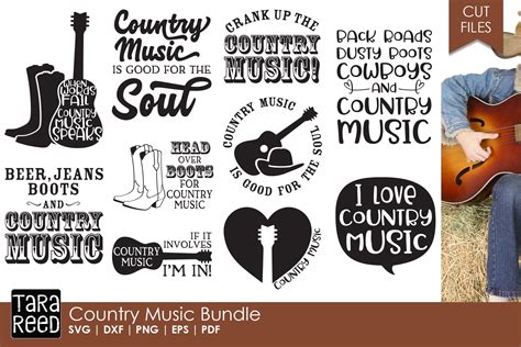 Svg SVG,DXF,PNG Silhouette Cameo Svg Country Music Quote Svg Pardi Animal Svg Country Thunder ...