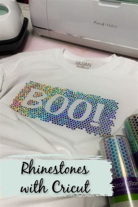 How to get this Rhinestone look with Cricut holographic mosaic circles. | Diy rhinestone shirt ...