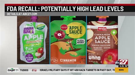 Applesauce recall after high levels of lead found - YouTube