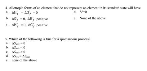 Solved = 4. Allotropic forms of an element that do not | Chegg.com