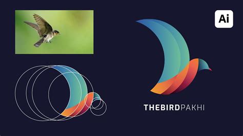 Logo Design Tutorial illustrator | Golden Ratio Logo | Bird Logo Tutorial - YouTube