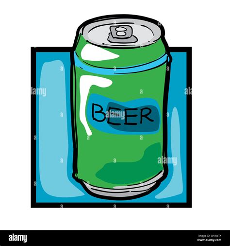 Clip art beer can Stock Photo - Alamy